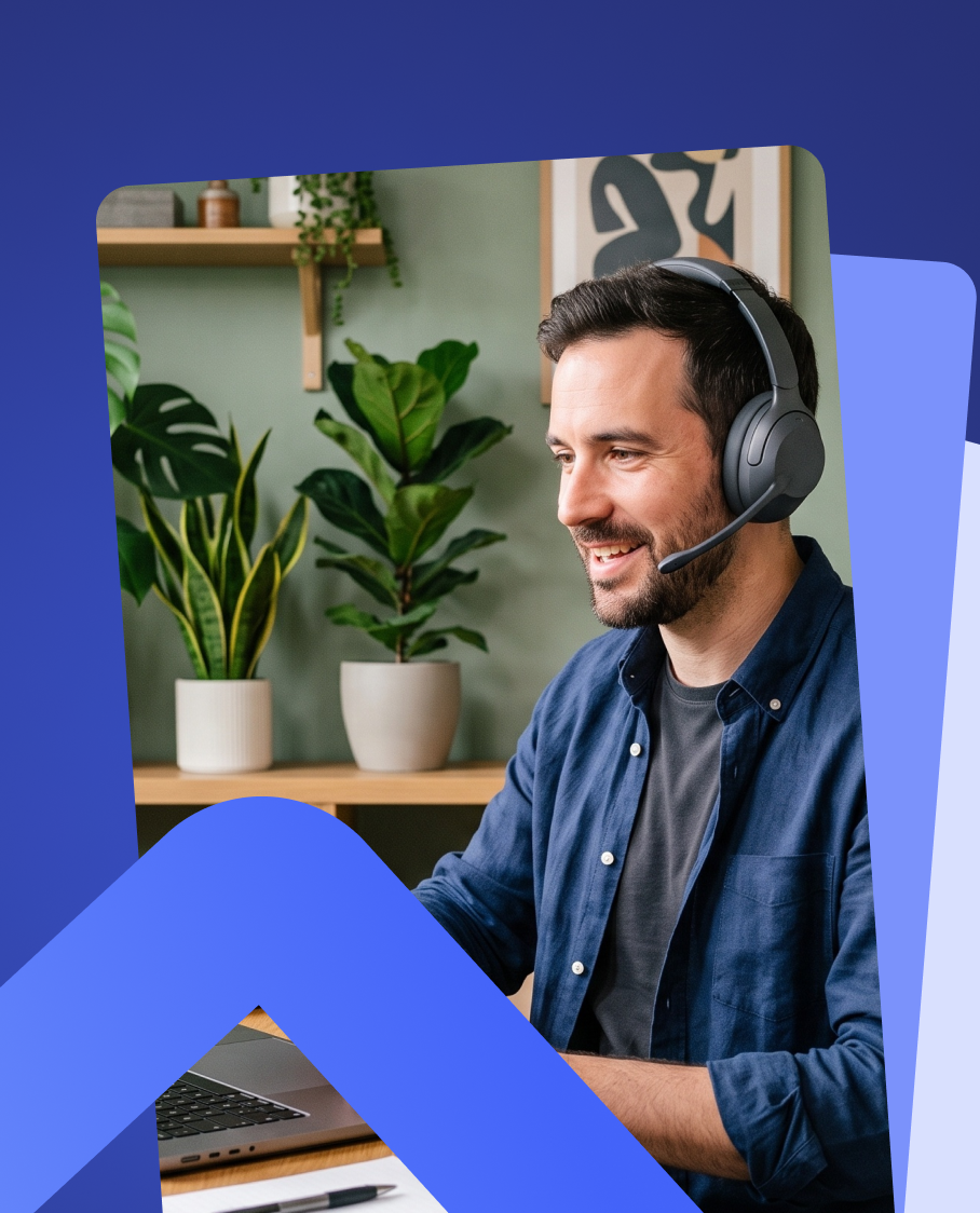 SmartCommerce team member supporting clients from a laptop
