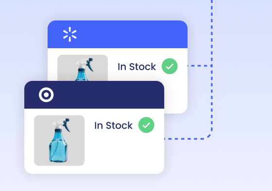 In-stock product availability across Walmart and Target