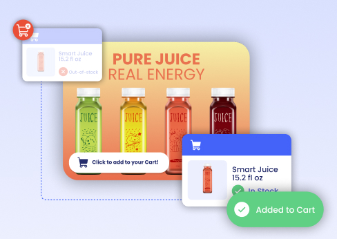 Unavailable juice substituted with an in-stock product