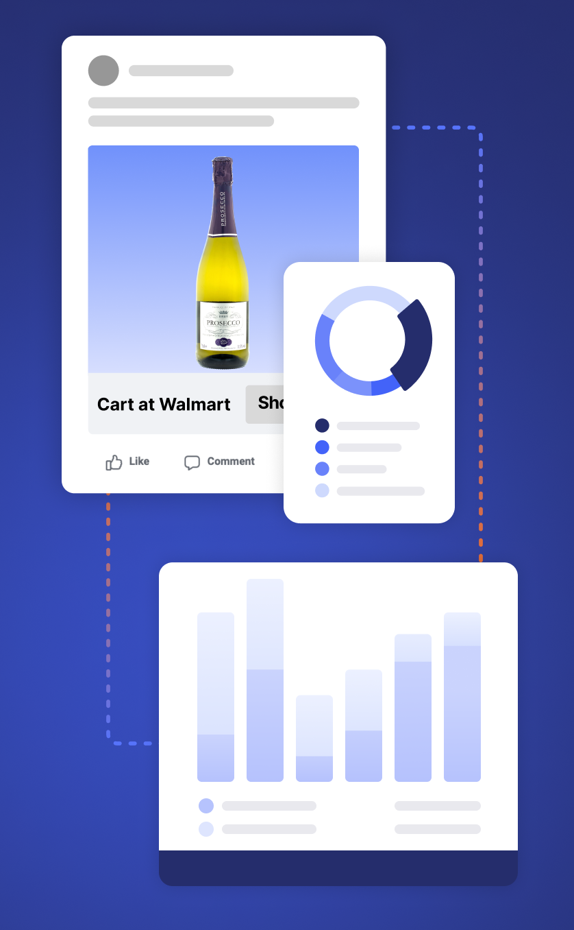Retail media experience connected to shopper engagement and performance analytics
